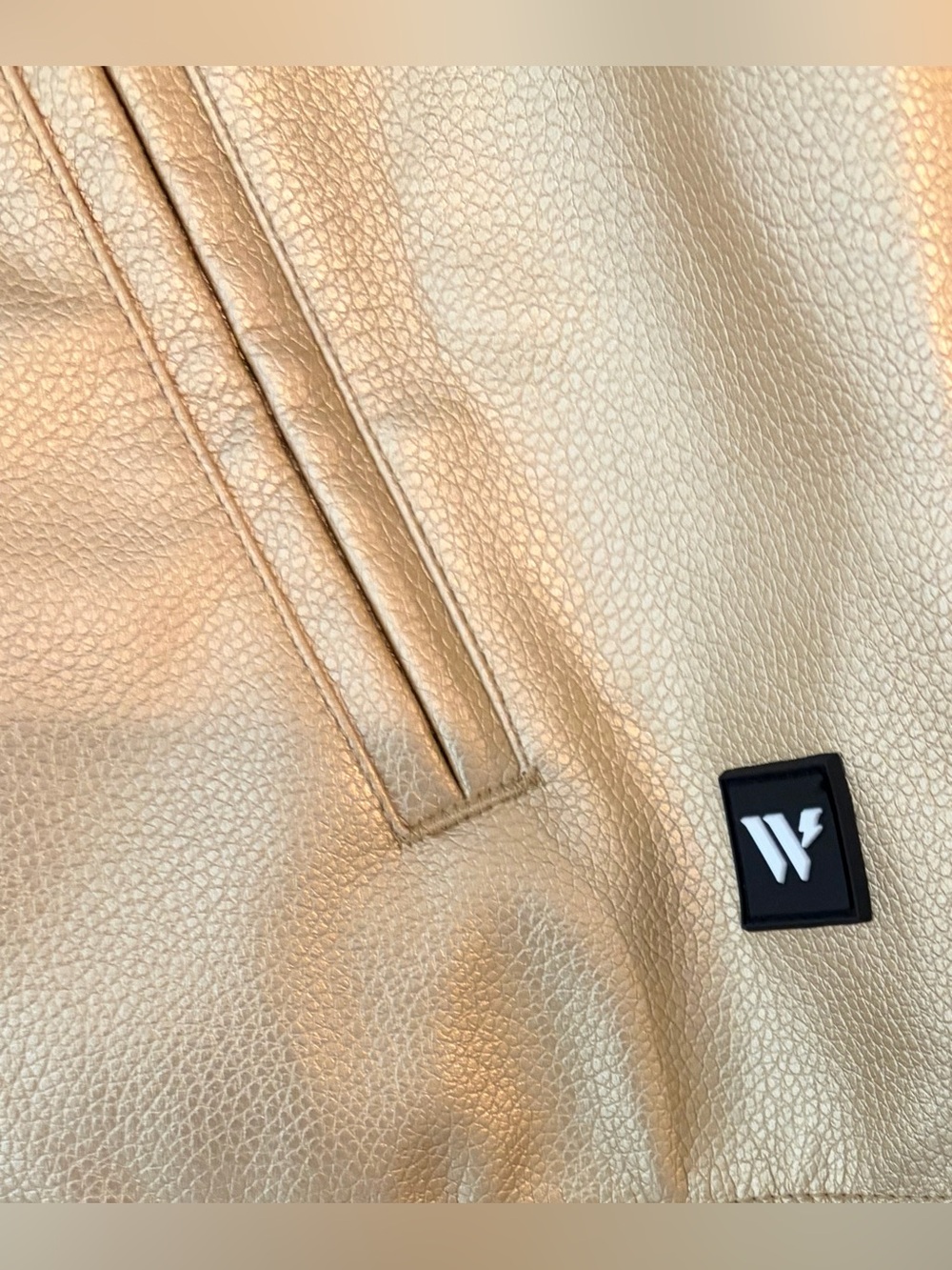The Wild Collective Minnesota Vikings Faux Leather Bomber Women’s Jacket Sz: S - Picture 7 of 8